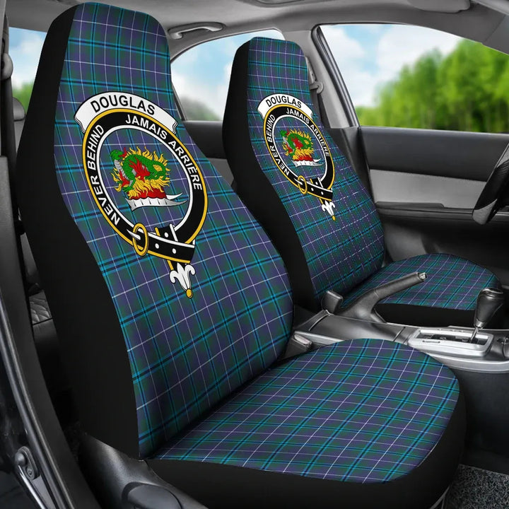 Scottish Douglas Clan Crest Tartan Car Seat Covers 3