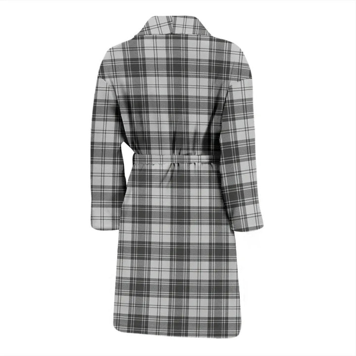 Scottish Douglas Grey Modern Clan Tartan Bathrobe 1