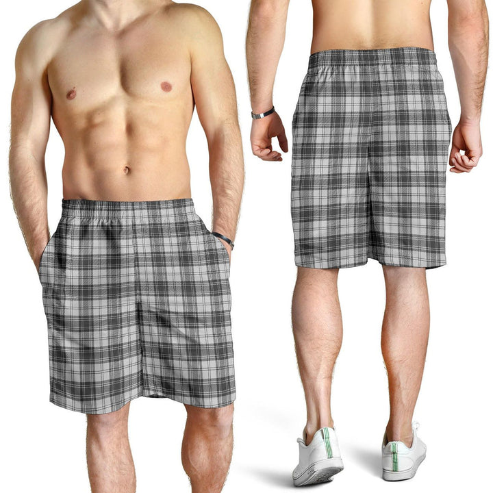 Scottish Douglas Grey Modern Clan Tartan Men's Shorts