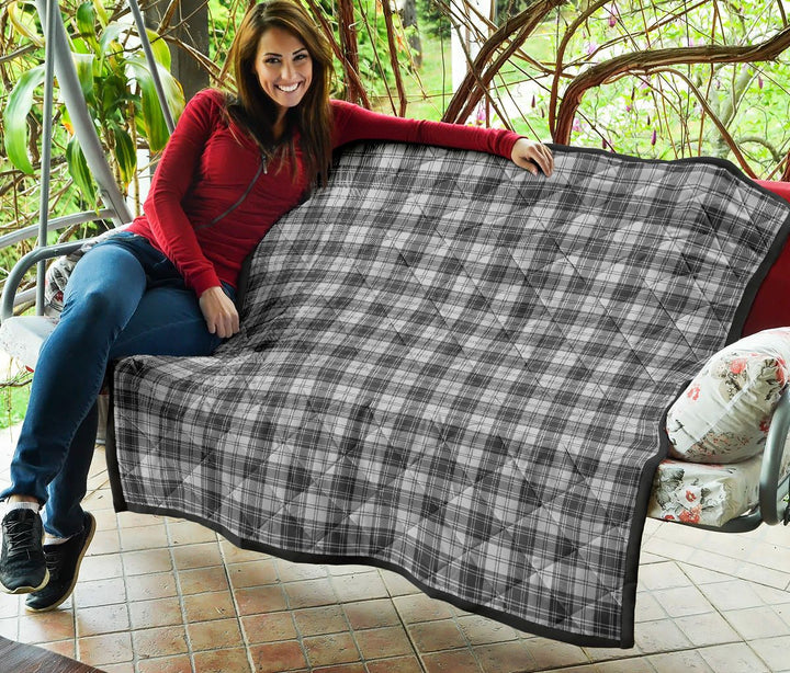 Scottish Douglas Grey Modern Clan Tartan Quilt Tartan Plaid 5