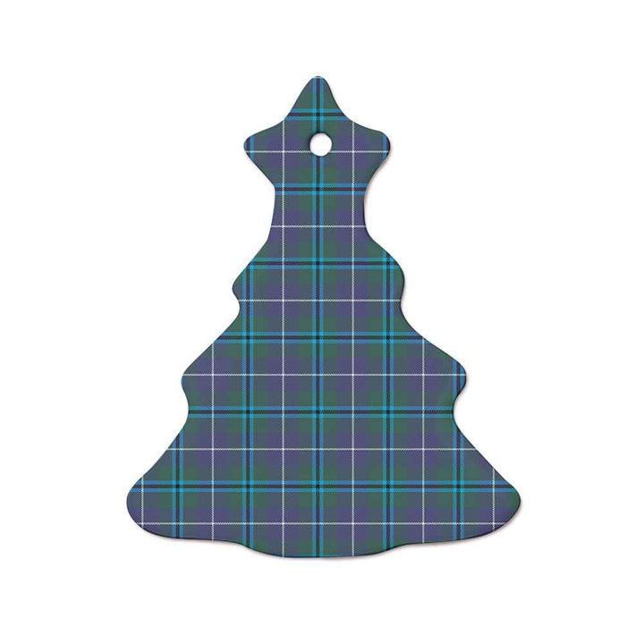 Scottish Douglas Modern Clan Tartan Ceramic Ornament  Tree Shape Tartan Plaid