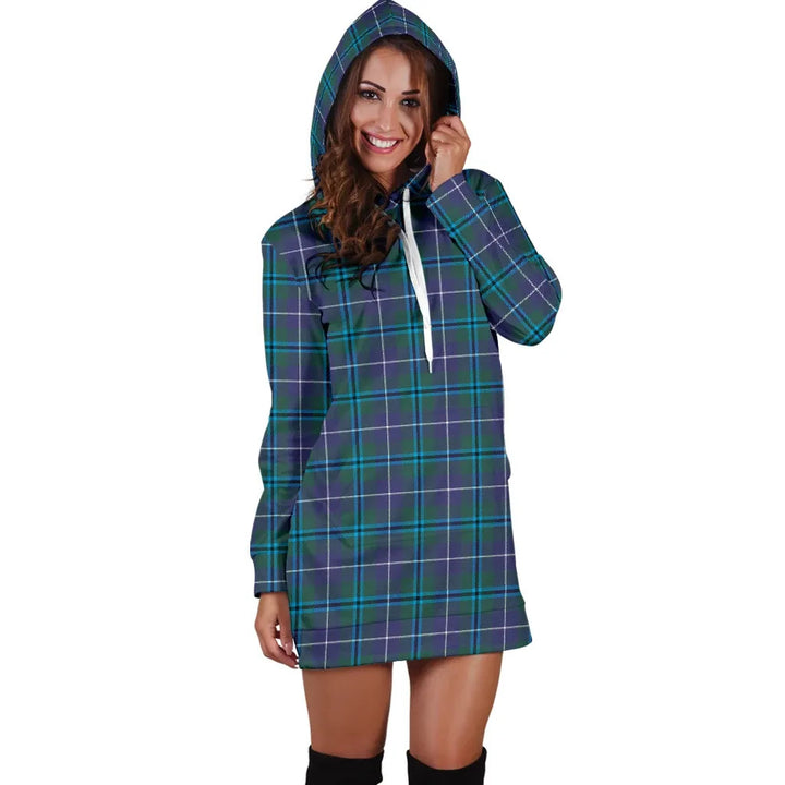 Scottish Douglas Modern Clan Tartan Hoodie Dress