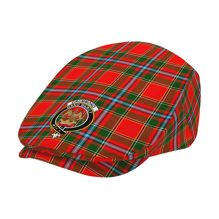 Scottish Drummond Clan Crest Tartan Flat Cap Tartan Plaid 2