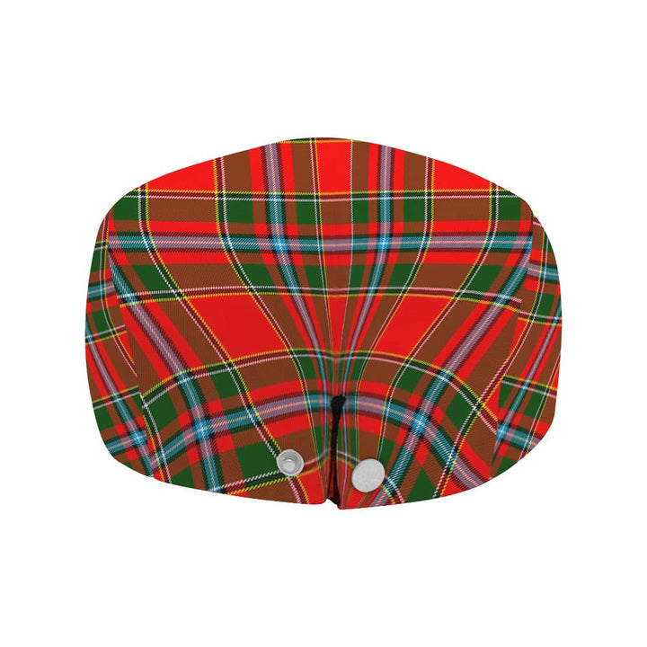 Scottish Drummond Clan Crest Tartan Flat Cap Tartan Plaid 4