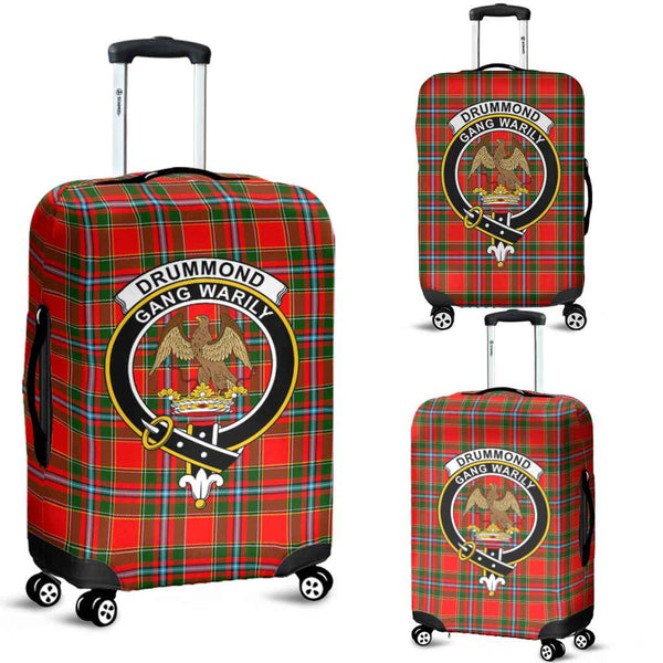 Scottish Drummond Clan Crest Tartan Luggage Cover Tartan Plaid 1