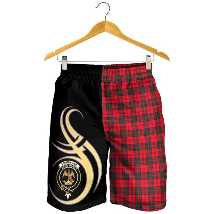 Scottish Drummond Modern Clan Crest Tartan Believe in Me Men's Shorts