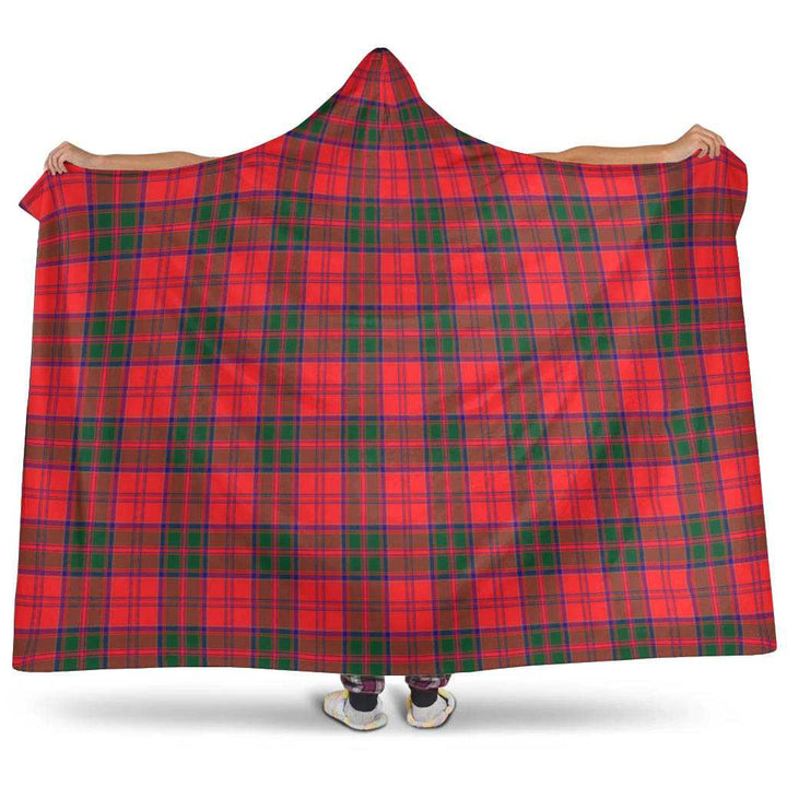 Scottish Drummond Modern Clan Tartan Hooded Blanket Tartan Plaid 1