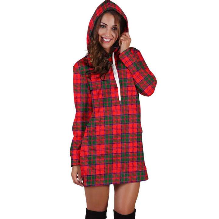 Scottish Drummond Modern Clan Tartan Hoodie Dress