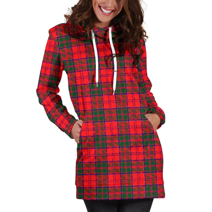 Scottish Drummond Modern Clan Tartan Hoodie Dress
