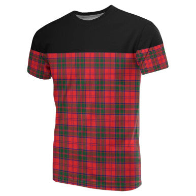 Scottish Drummond Modern Clan Tartan T-Shirt Horizontal Style Front Side Tartan Plaid