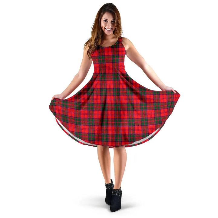Scottish Drummond Modern Clan Tartan Women Midi Dress