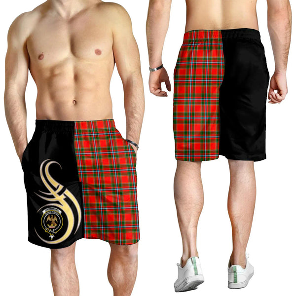 Scottish Drummond of Perth Clan Crest Tartan Believe in Me Men's Shorts