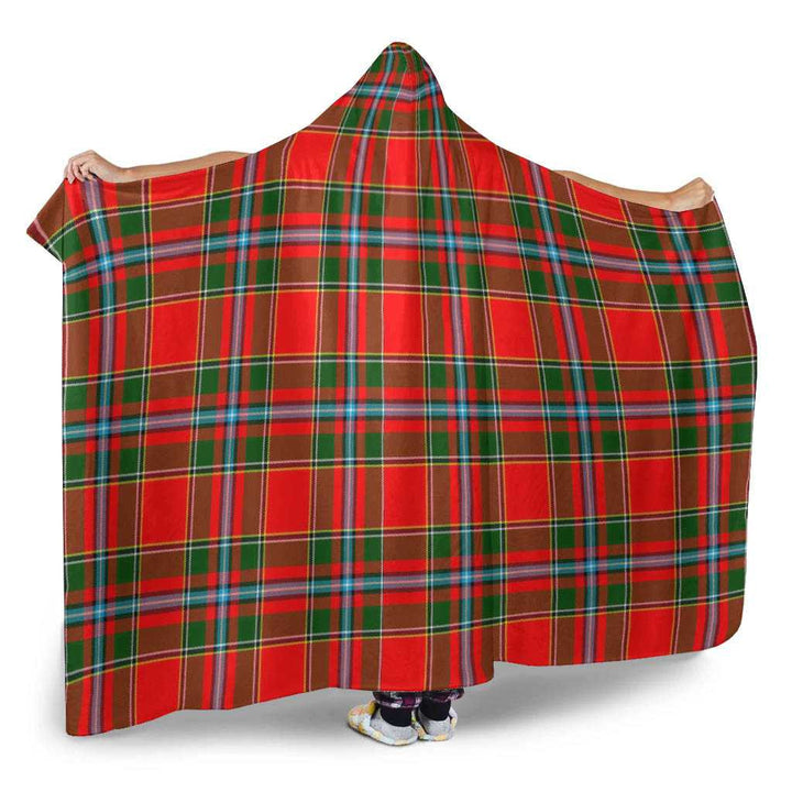 Scottish Drummond of Perth Clan Tartan Hooded Blanket Tartan Plaid 2