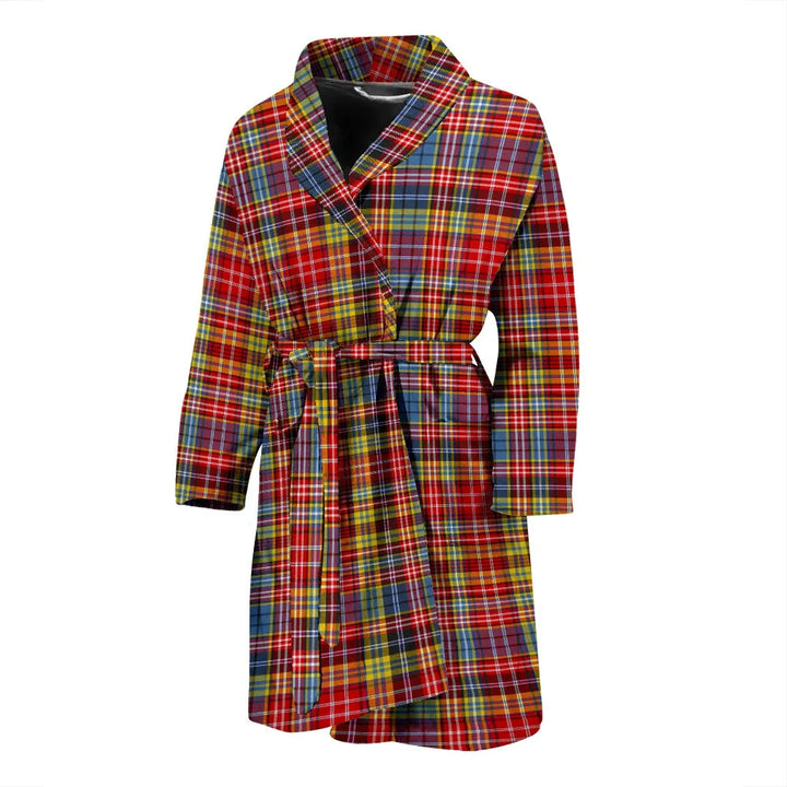 Scottish Drummond Of Strathallan Clan Tartan Bathrobe 1