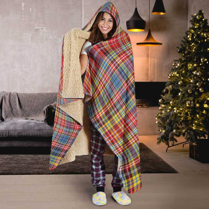 Scottish Drummond of Strathallan Clan Tartan Hooded Blanket Tartan Plaid 6