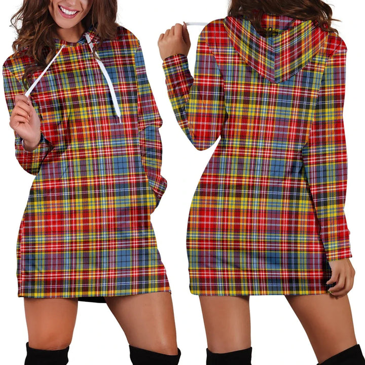 Scottish Drummond of Strathallan Clan Tartan Hoodie Dress