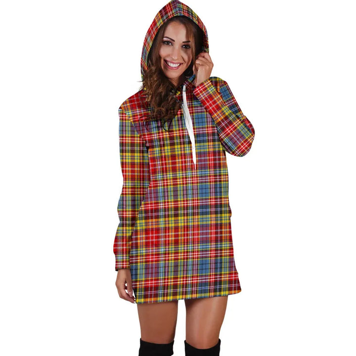 Scottish Drummond of Strathallan Clan Tartan Hoodie Dress