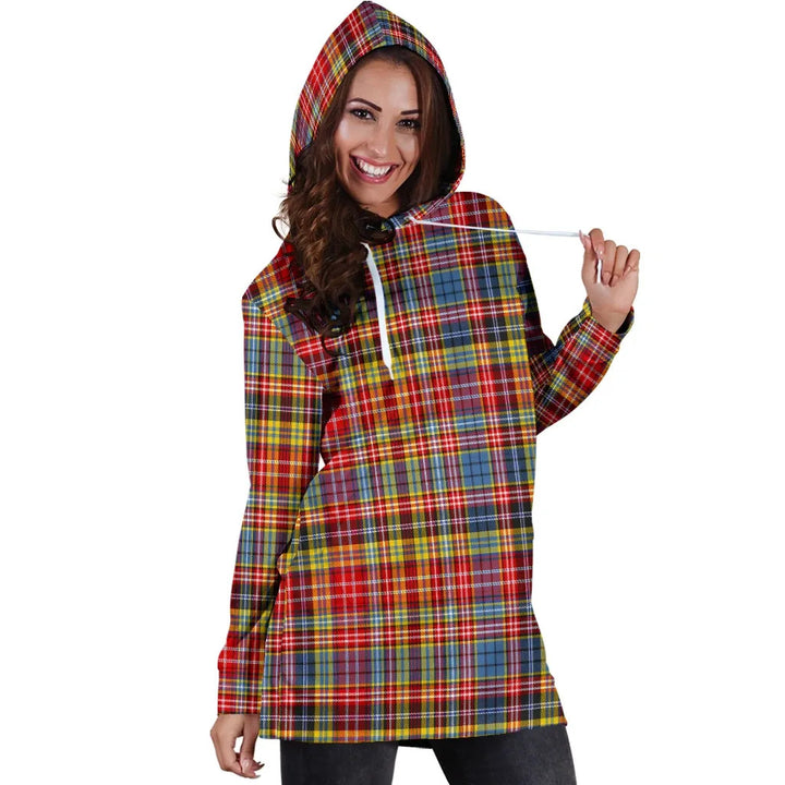 Scottish Drummond of Strathallan Clan Tartan Hoodie Dress