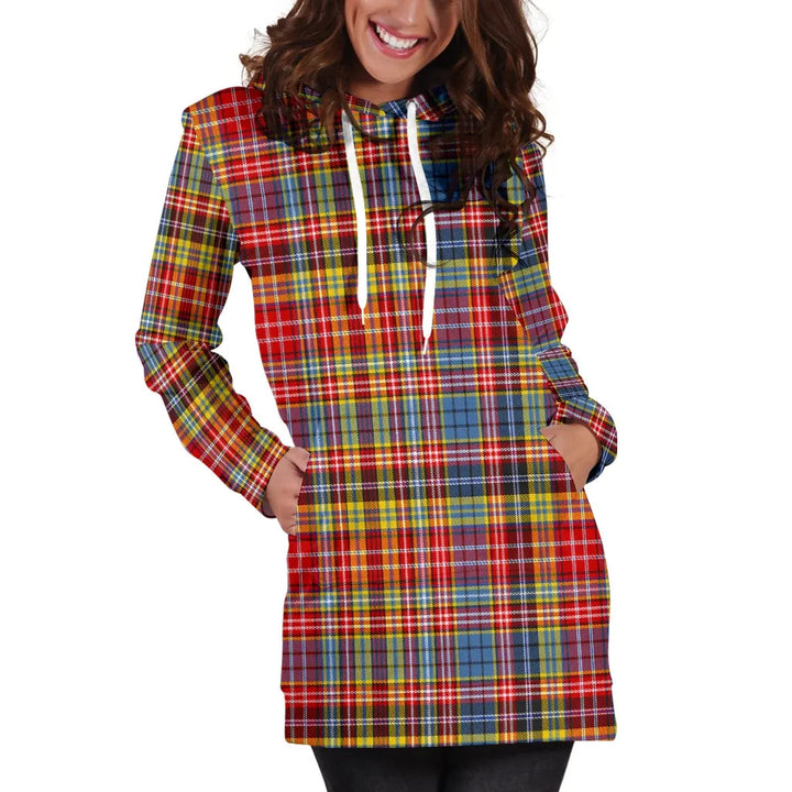 Scottish Drummond of Strathallan Clan Tartan Hoodie Dress