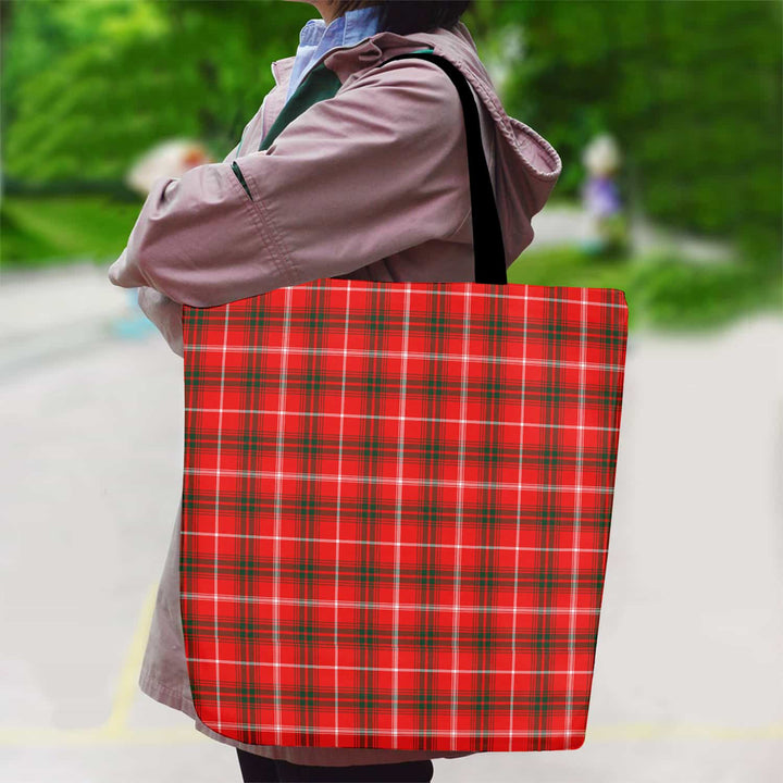 Scottish Duke of Rothesay Modern Clan Tartan Canvas Bag With Shoulder Strap Tartan Plaid 2
