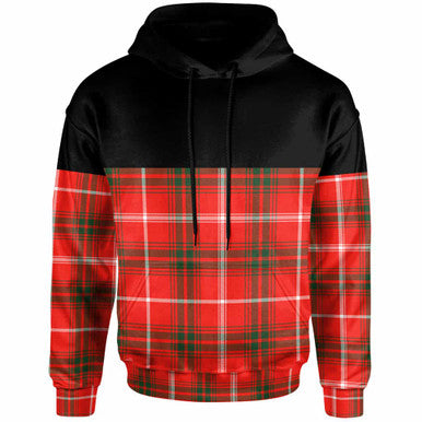 Scottish Duke of Rothesay Modern Clan Tartan Hoodie - Horizontal Style Front Side Tartan Plaid