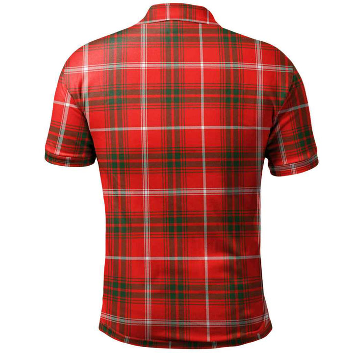 Scottish Duke of Rothesay Modern Clan Tartan Polo Shirt Back Side Tartan Plaid