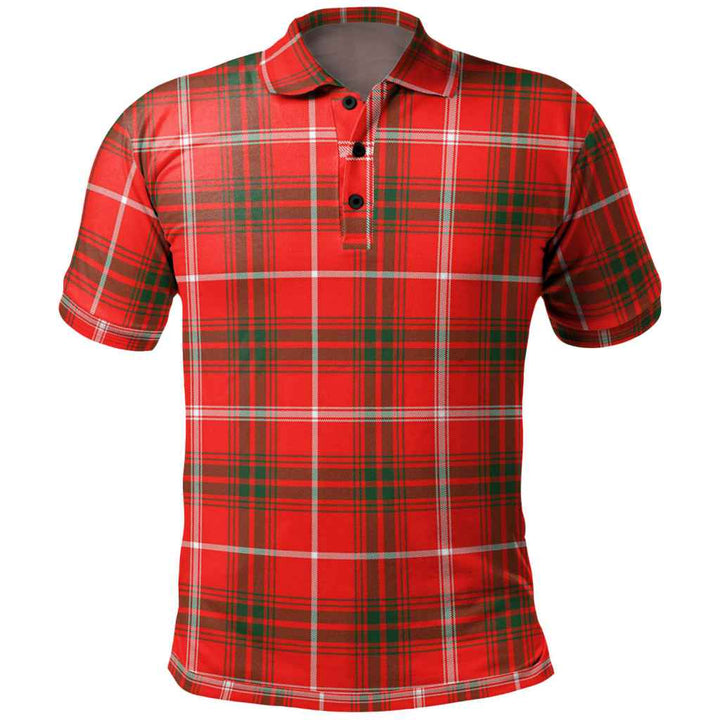 Scottish Duke of Rothesay Modern Clan Tartan Polo Shirt Front Side Tartan Plaid