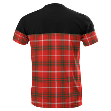 Scottish Duke of Rothesay Modern Clan Tartan T-Shirt Horizontal Style Back Side Tartan Plaid