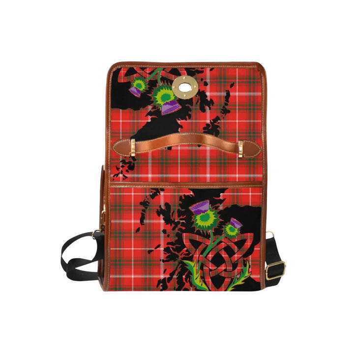 Scottish Duke of Rothesay Modern Clan Tartan Waterproof Canvas Bag With Thistle Tartan Plaid 6