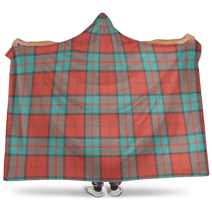 Scottish Dunbar Ancient Clan Tartan Hooded Blanket Tartan Plaid 1