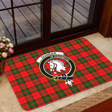 Scottish Dunbar Clan Crest Tartan Door Mat Tartan Plaid 1
