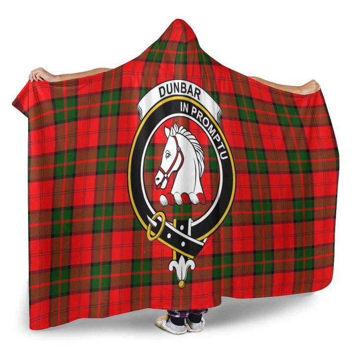 Scottish Dunbar Clan Crest Tartan Hooded Blanket Tartan Plaid 2