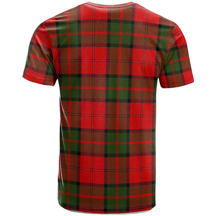 Scottish Dunbar Clan Crest Tartan T-Shirt Back Side Tartan Plaid