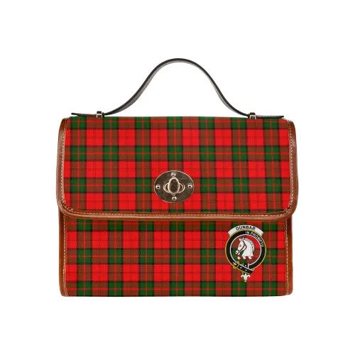 Scottish Dunbar Clan Crest Tartan Waterproof Canvas Bag Tartan Plaid 1