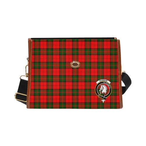 Scottish Dunbar Clan Crest Tartan Waterproof Canvas Bag Tartan Plaid 2