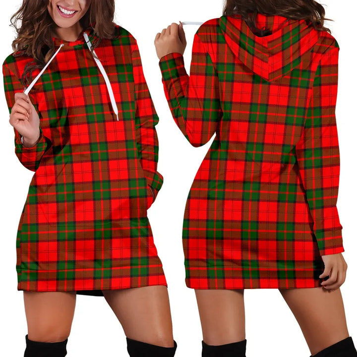 Scottish Dunbar Modern Clan Tartan Hoodie Dress