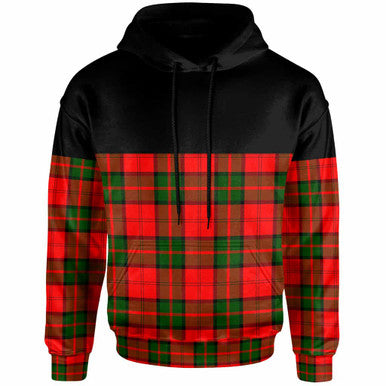 Scottish Dunbar Modern Clan Tartan Hoodie - Horizontal Style Front Side Tartan Plaid