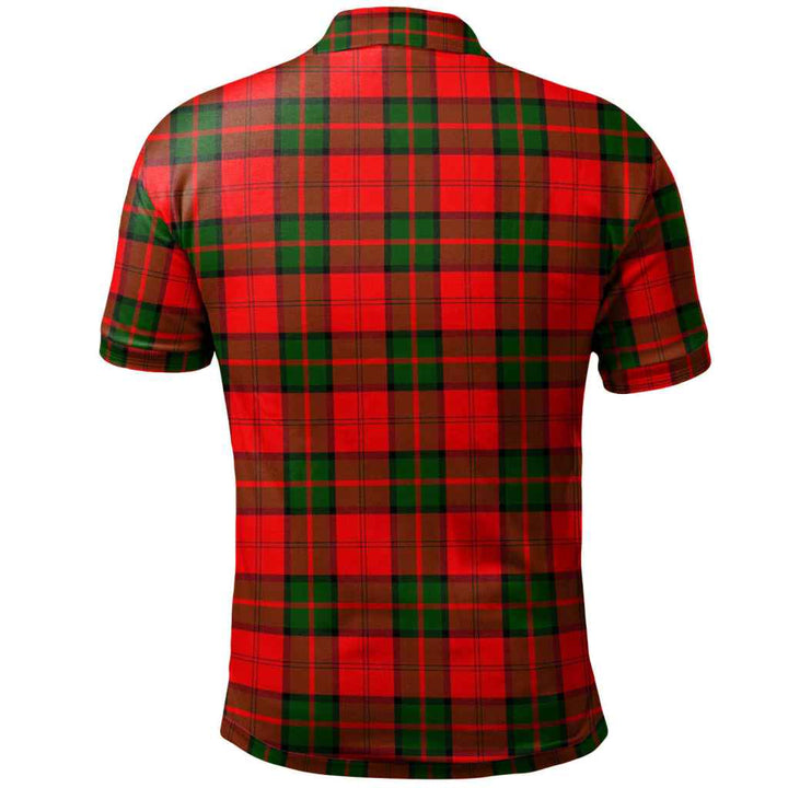 Scottish Dunbar Modern Clan Tartan Polo Shirt Back Side Tartan Plaid
