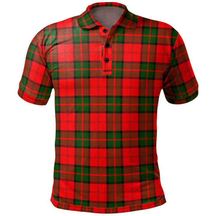 Scottish Dunbar Modern Clan Tartan Polo Shirt Front Side Tartan Plaid