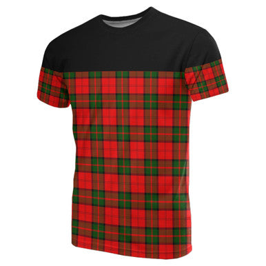 Scottish Dunbar Modern Clan Tartan T-Shirt Horizontal Style Front Side Tartan Plaid