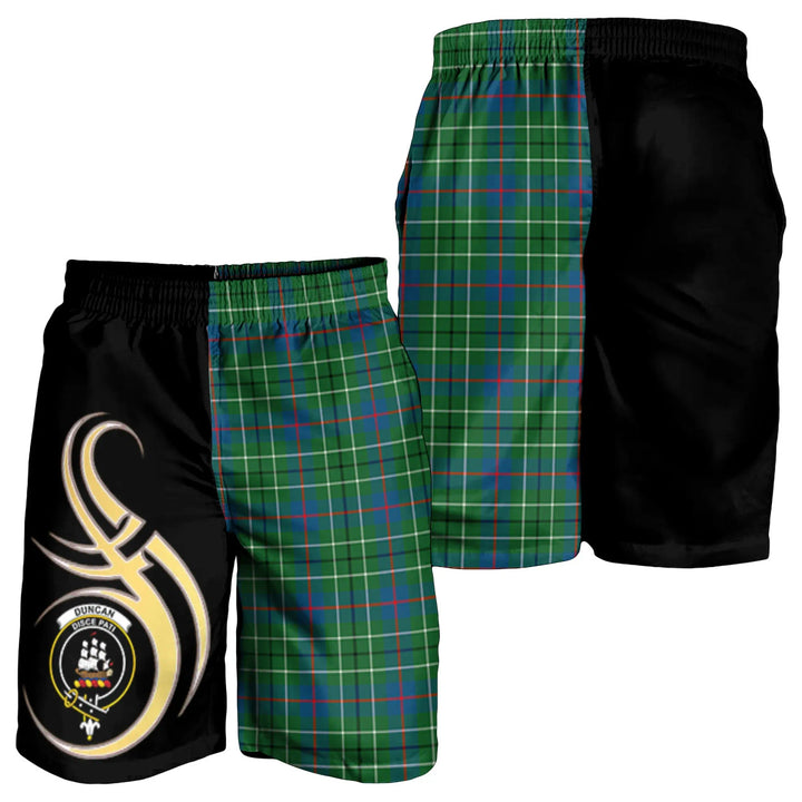 Scottish Duncan Ancient Clan Crest Tartan Believe in Me Men's Shorts