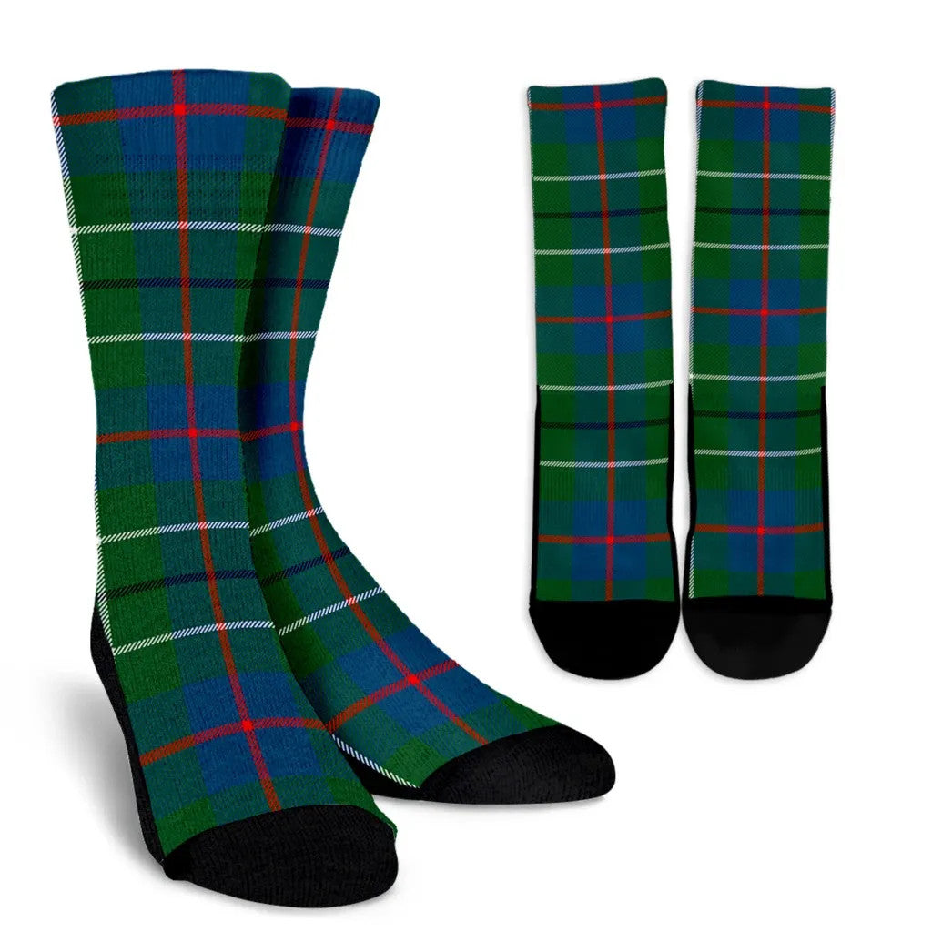 Scottish Duncan Ancient Tartan Crew Socks | Tartanplaid.co – Tartan Plaid
