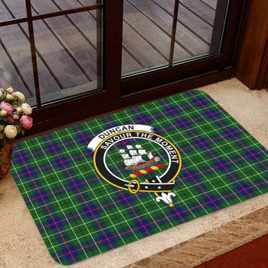 Scottish Duncan Clan Crest Tartan Door Mat Tartan Plaid 1
