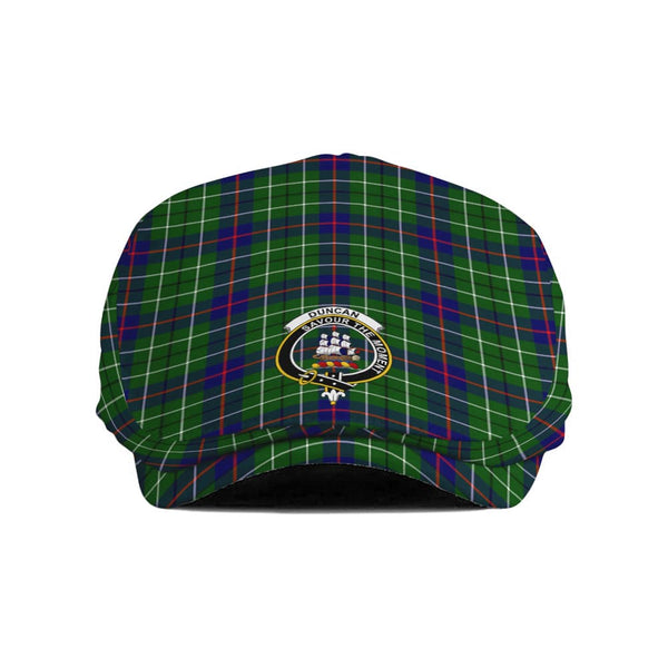 Scottish Duncan Clan Crest Tartan Flat Cap Tartan Plaid 1