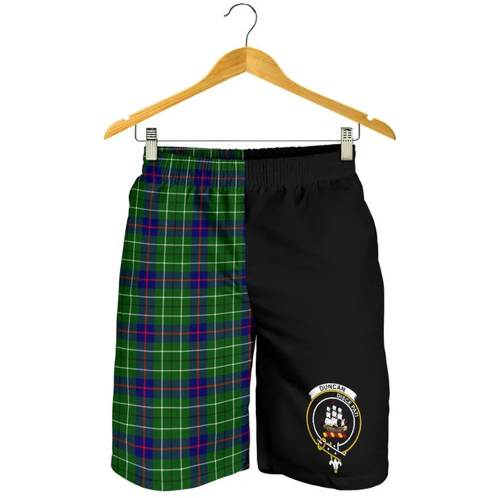 Scottish Duncan Clan Crest Tartan Half of Me Men's Shorts