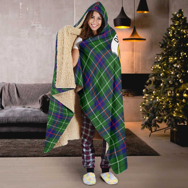 Scottish Duncan Clan Crest Tartan Hooded Blanket Tartan Plaid 6