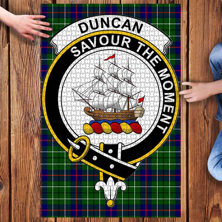 Scottish Duncan Clan Crest Tartan Jigsaw Puzzle 3