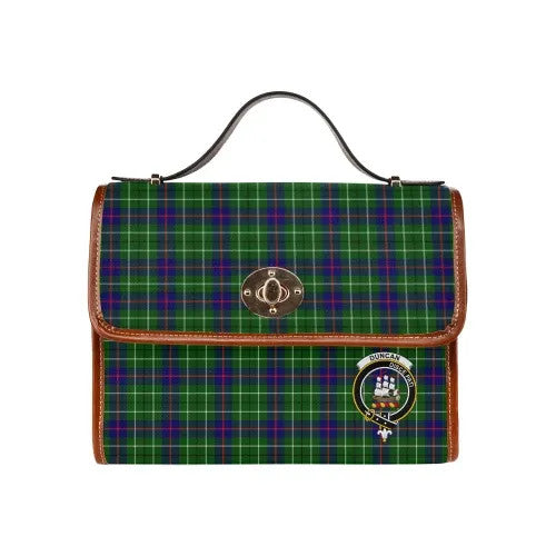Scottish Duncan Clan Crest Tartan Waterproof Canvas Bag Tartan Plaid 1