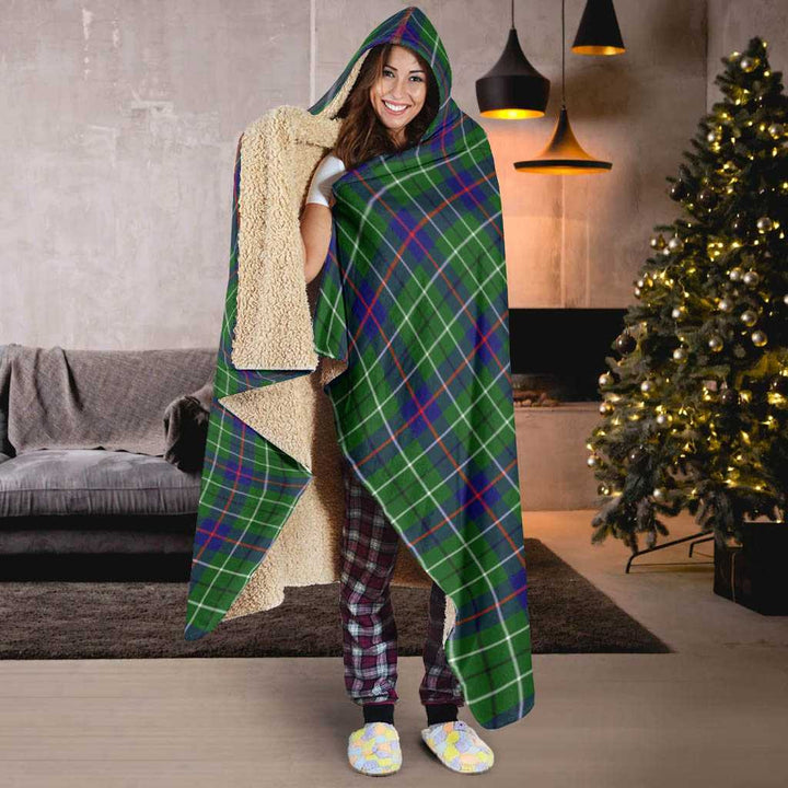 Scottish Duncan Modern Clan Tartan Hooded Blanket Tartan Plaid 6