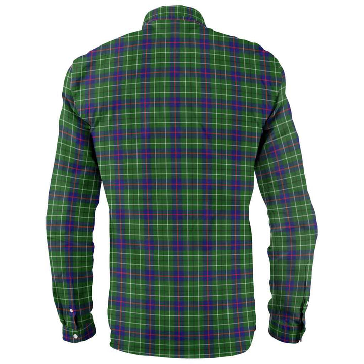 Scottish Duncan Modern Clan Tartan Long Sleeve Shirt Back Side Tartan Plaid